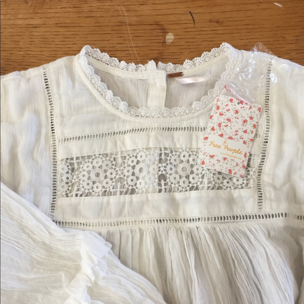 NWT Free People Ruffle Blouse - Picture 5 of 7